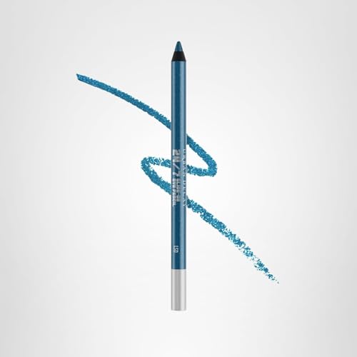 Urban Decay 24/7 glide-on pencil navy shimmer arm swatch for comparison