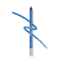 Urban Decay 24/7 Glide-On Eyeliner Roxy metallic blue pencil swatch with long-wear payoff