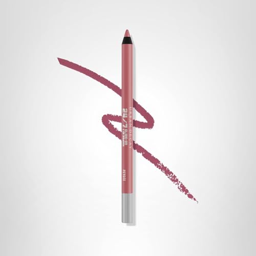 Urban Decay 24/7 Peyote pencil pairs with lipstick to prevent feathering.