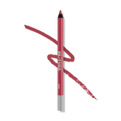URBAN DECAY 24/7 Glide-On Lip Pencil Manic Rosy Wine closeup showing defined lips