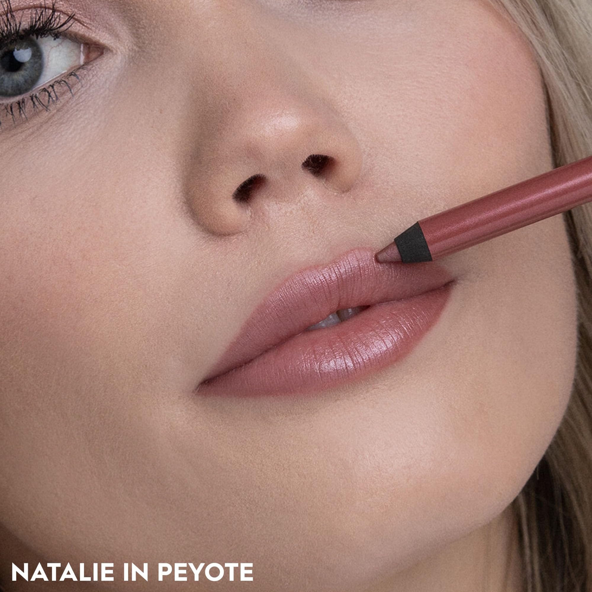 Urban Decay 24/7 Lip Pencil Peyote primed lips for lasting lipstick look.