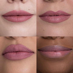 URBAN DECAY 24/7 Lip Pencil Rush application closeup shows creamy texture and smooth application.