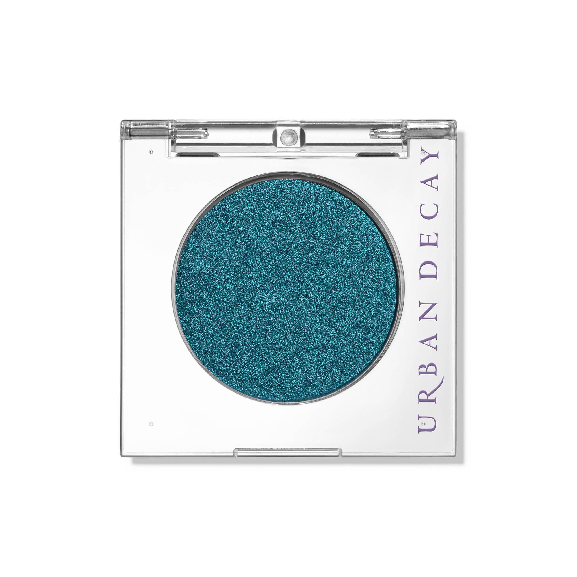 Urban Decay 24/7 Float teal shimmer swatch showing vibrant color payoff