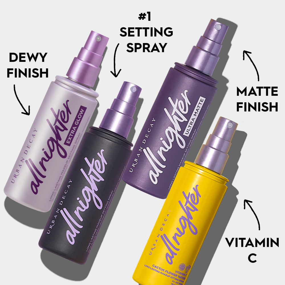 Urban Decay All Nighter full-size 4 oz packaging ideal for daily use.