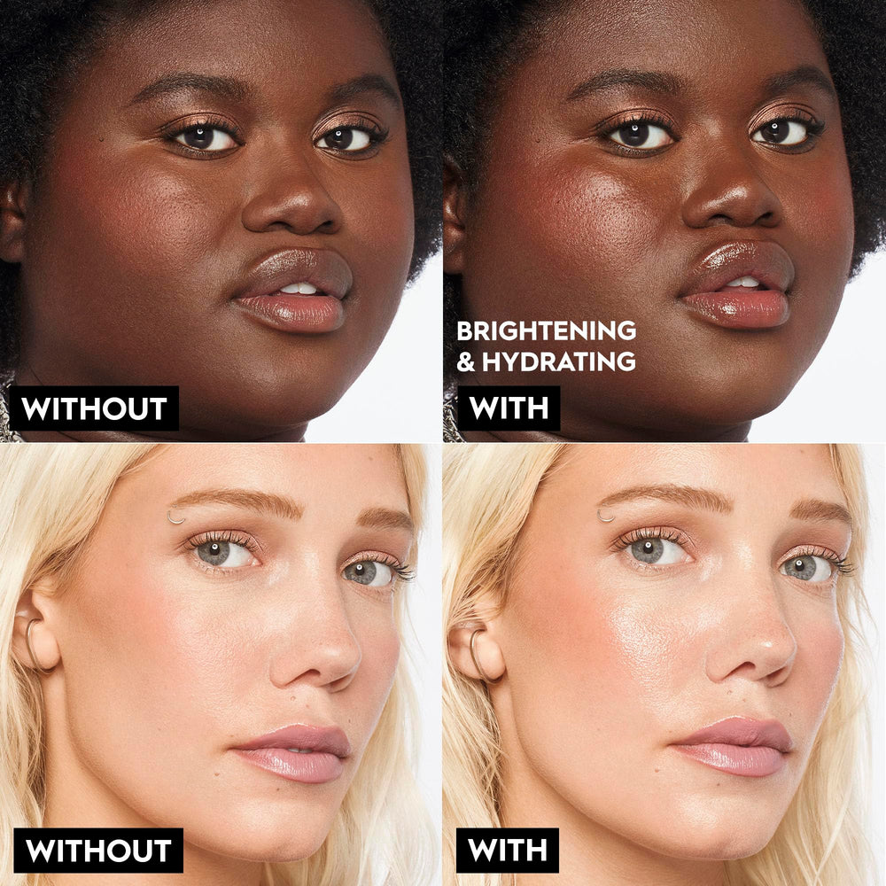 Urban Decay All Nighter long-wear finish on skin for smudge-proof results.