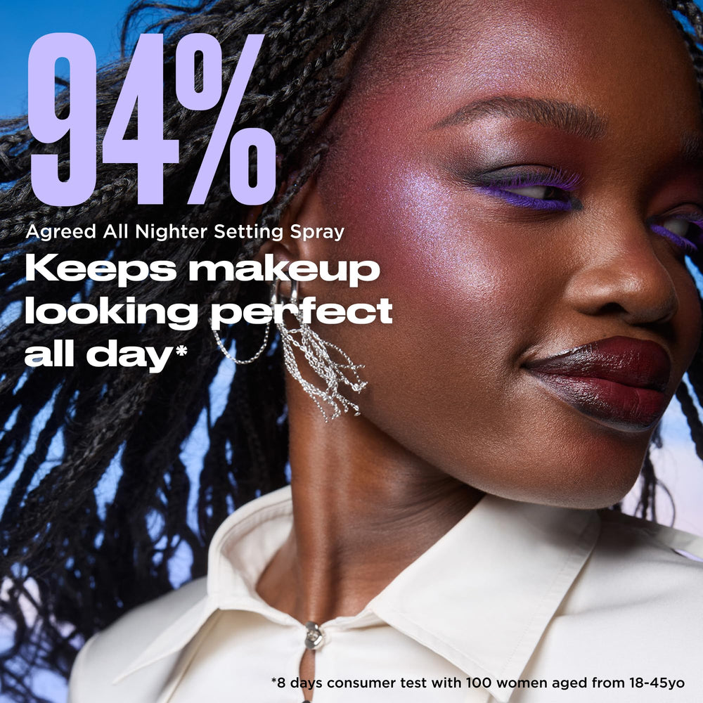 Urban Decay All Nighter matte finish minimizes shine and blurs pores.