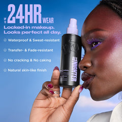 Urban Decay All Nighter spray used to prime and set makeup layers smoothly.