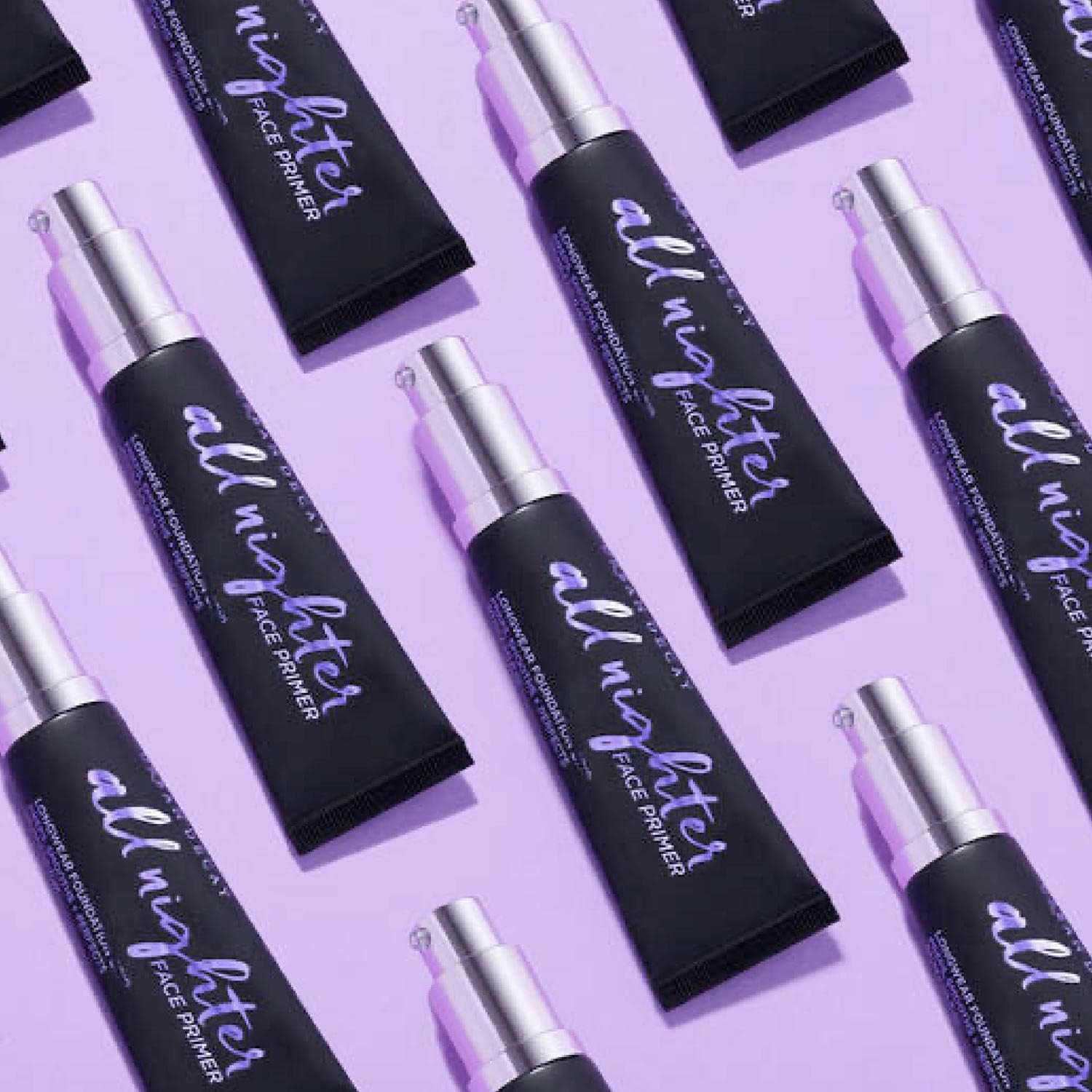 Urban Decay All Nighter primer on fingertips for easy base prep
