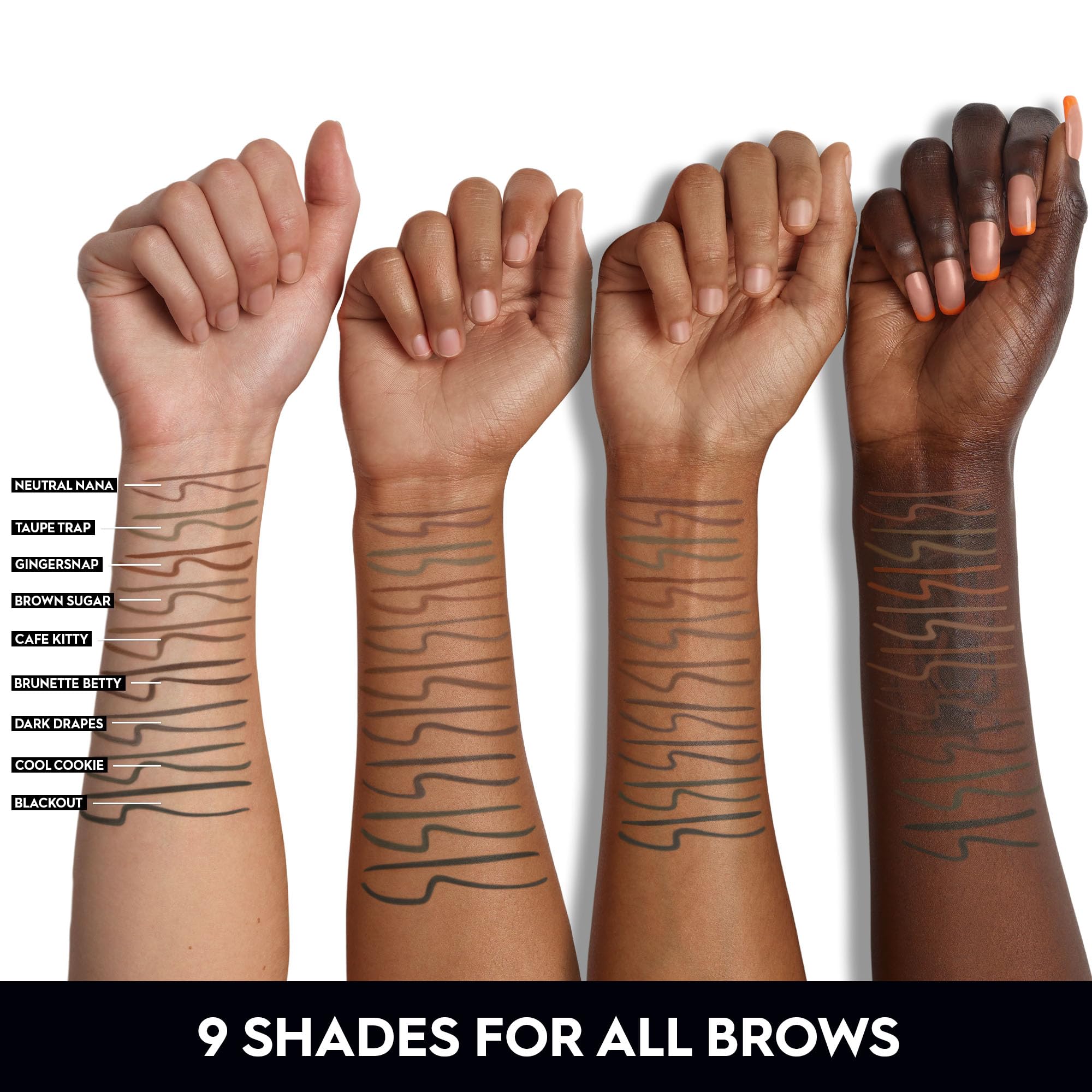 Urban Decay All Nighter setting spray bottle locks brows in place.