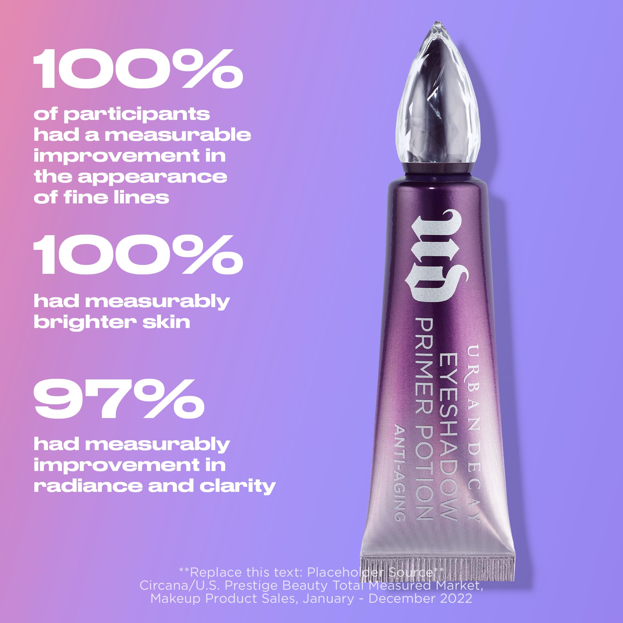 Urban Decay Primer Potion smooths skin for an even canvas before shadow.
