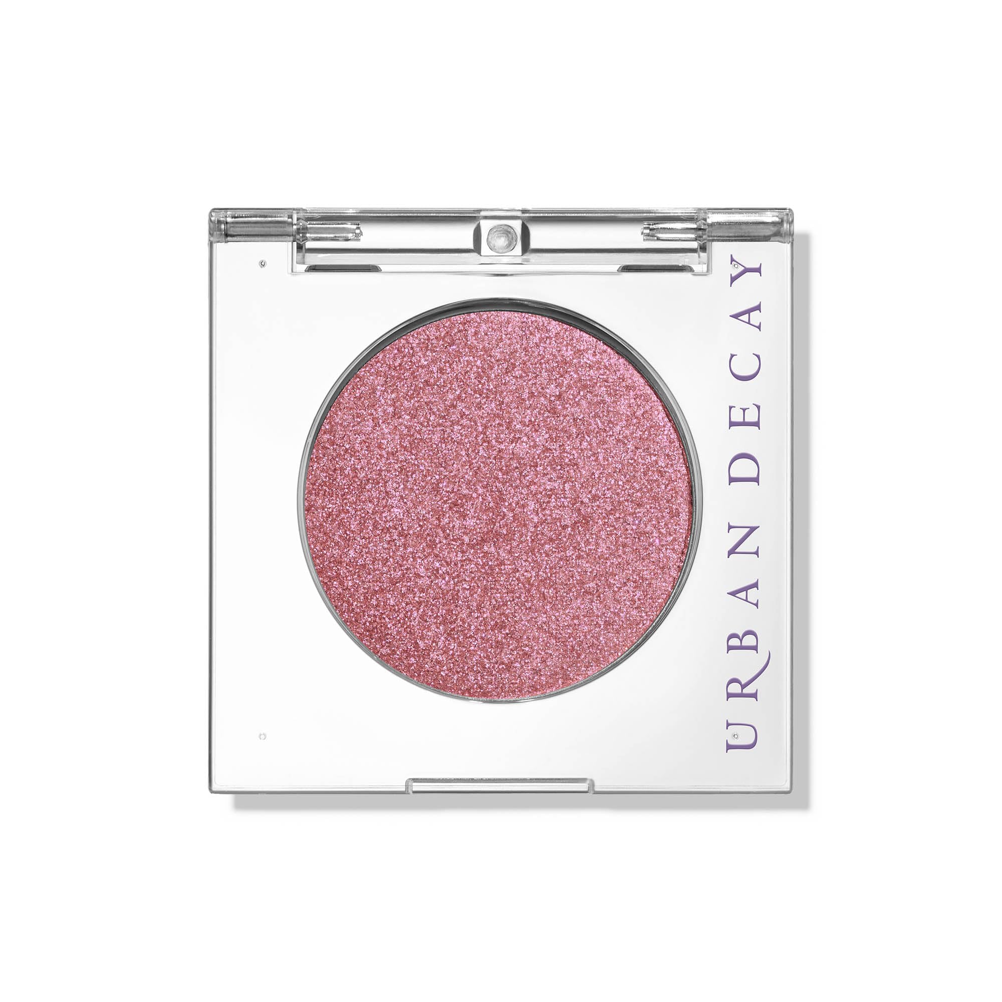 URBAN DECAY Bad Seed warm pink shimmer compact delivers crease-free color with high pigment.