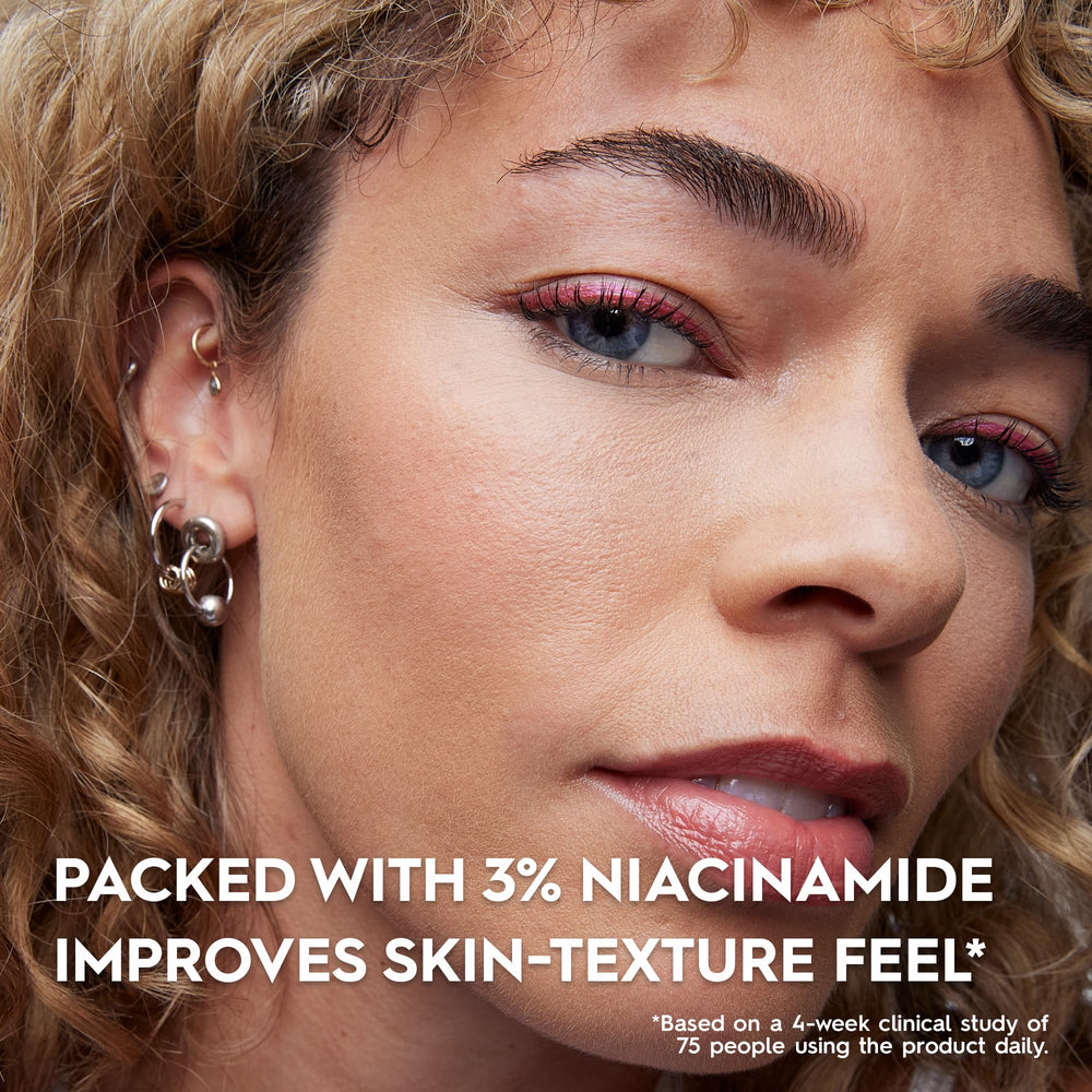 Urban Decay Face Bond Foundation bottle featuring 3% niacinamide serum for texture feel.