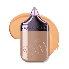 Urban Decay Face Bond Foundation shade 16 bottle close-up showing natural matte finish and transfer resistance.