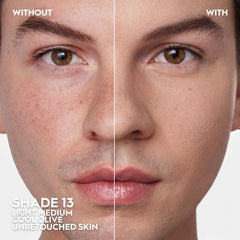 Urban Decay Face Bond skin swatch demonstrates medium coverage and natural matte finish.