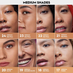 Urban Decay Face Bond sponge application demonstrating easy blending and skin-like result.