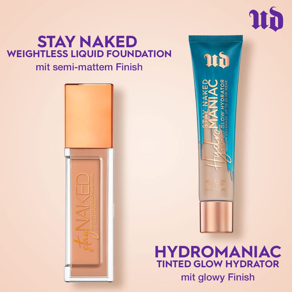Urban Decay Hydromaniac non-greasy swatch illustrating breathable wear.