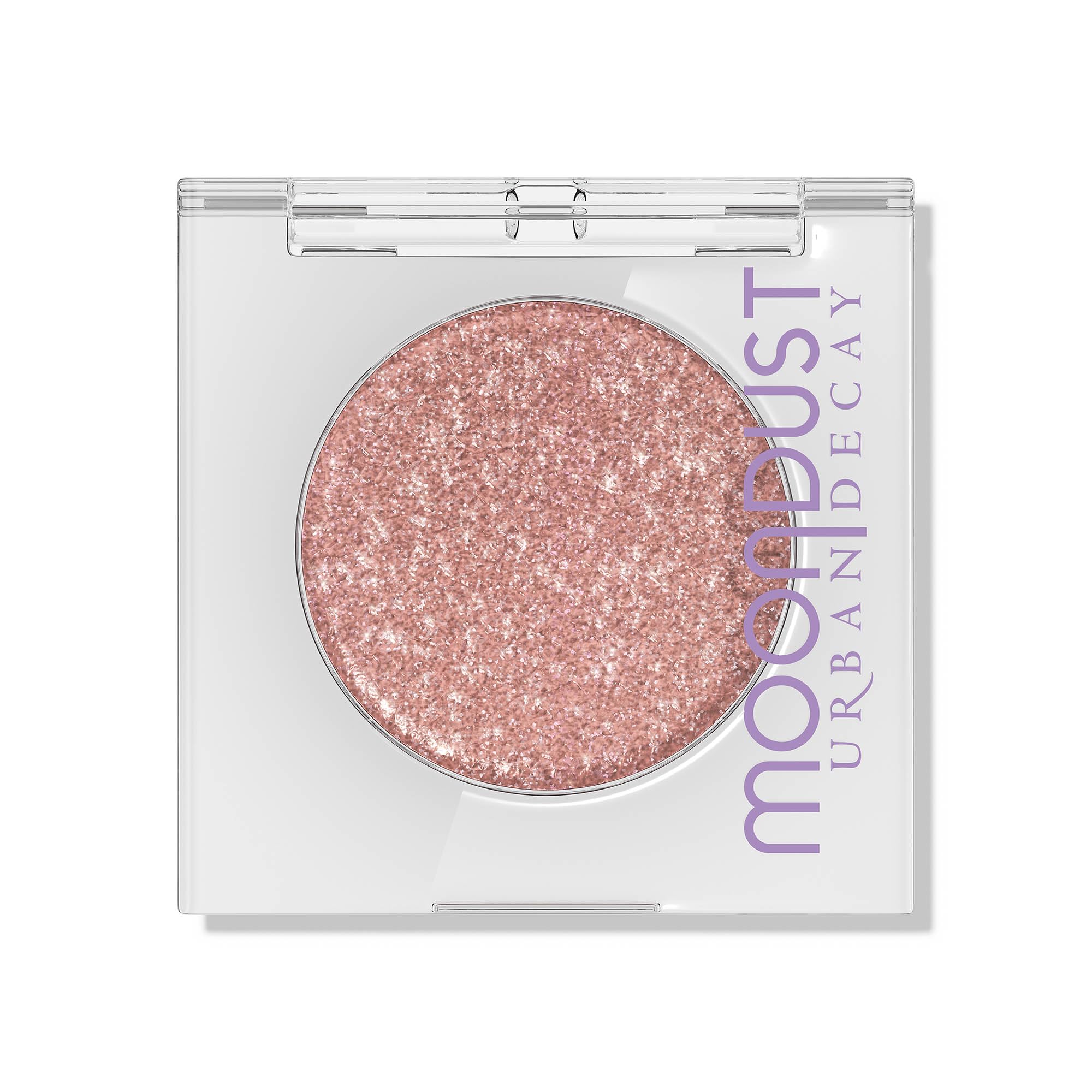 Urban Decay Moondust Crushin' Hard peach-pink with silver pearls adds subtle day-to-night sparkle.