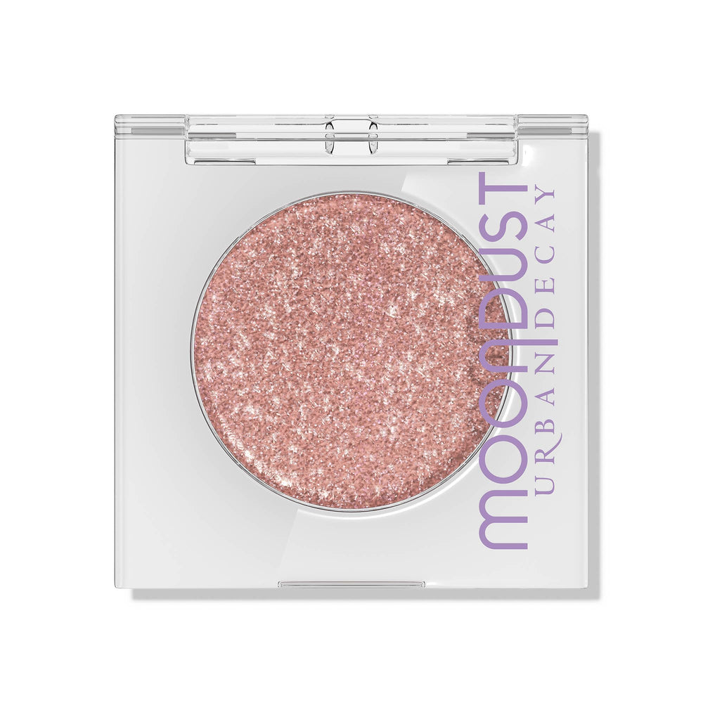 Urban Decay Moondust Crushin' Hard peach-pink with silver pearls adds subtle day-to-night sparkle.
