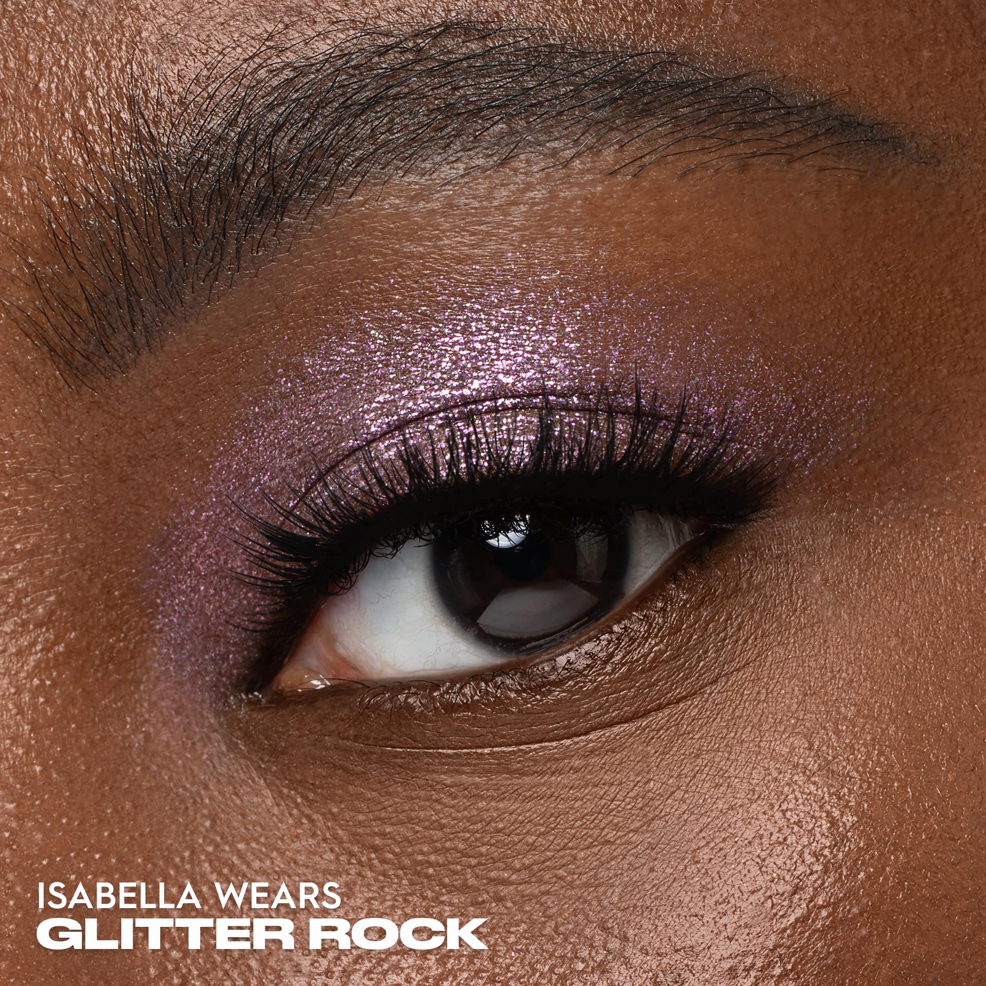 Urban Decay Moondust glitter topper demonstrates a vibrant wet-look shimmer