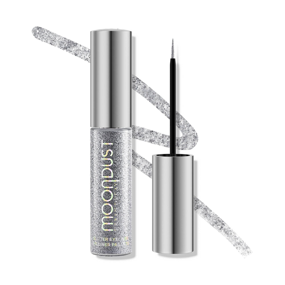 Urban Decay Moondust Glamrock silver glitter pour for precise sparkle