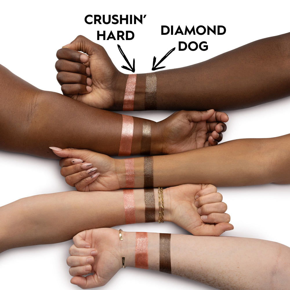 Urban Decay Moondust long-wear formula shown lasting up to 16 hours.