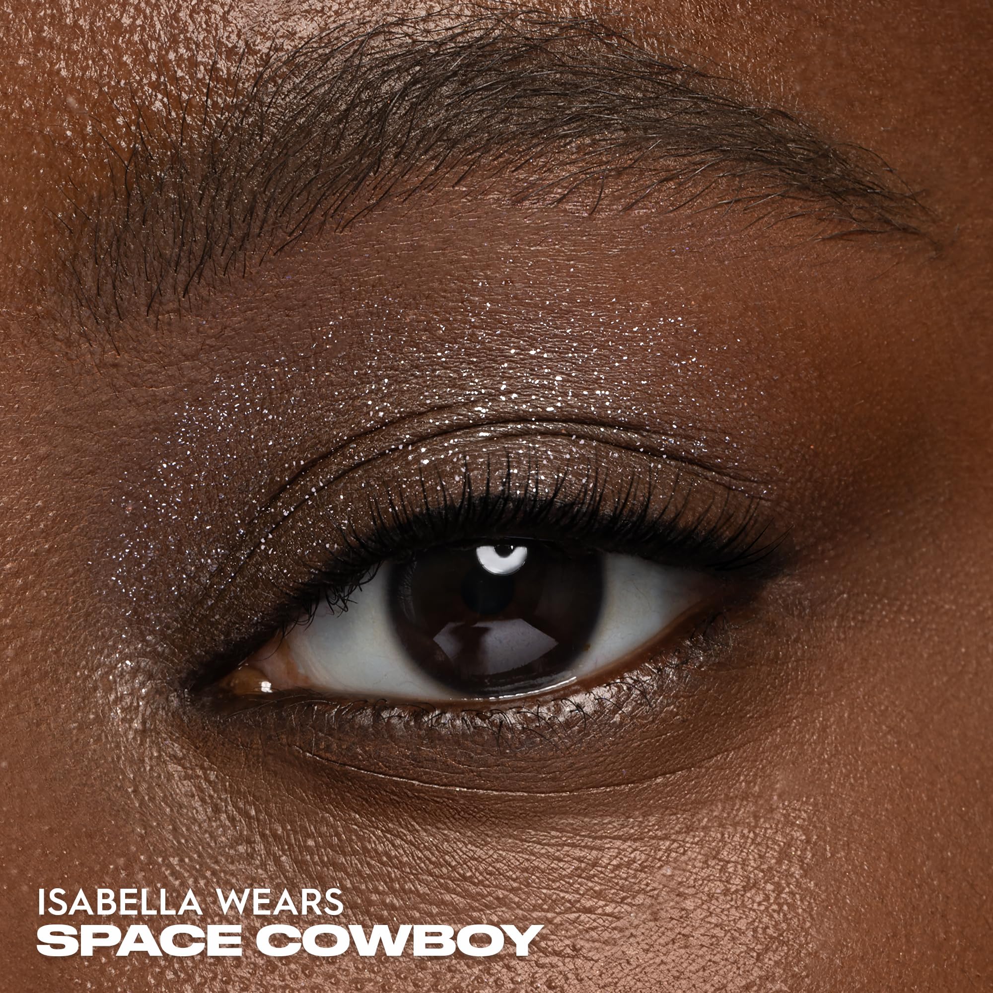 Urban Decay Moondust Space Cowboy as topper over shadows for extra glow