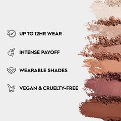 Urban Decay Naked Mini Sin swatches showcase olive-toned neutrals for versatile day-to-night looks.