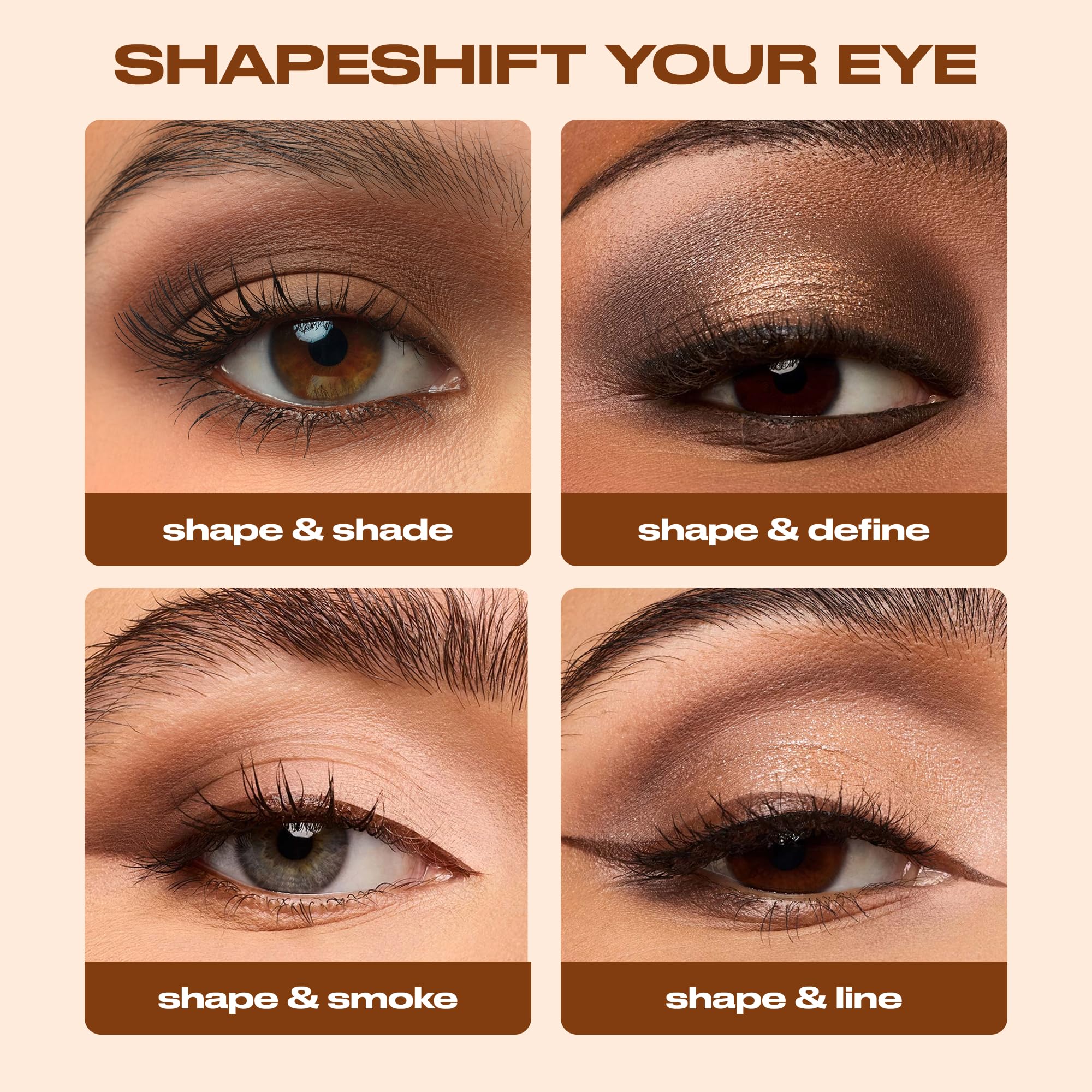 Urban Decay Naked Shaped cream shade swatch demonstrates smooth base and crease definition