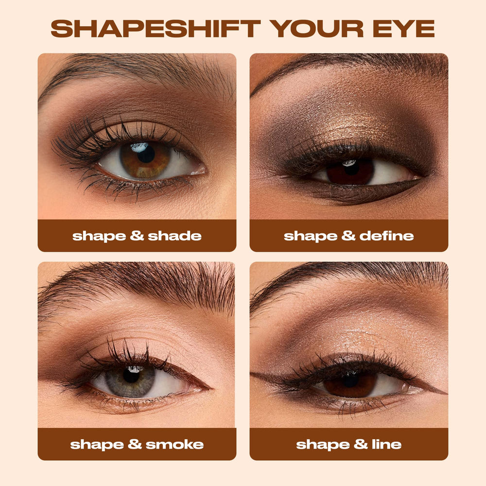 Urban Decay Naked Shaped cream shade swatch demonstrates smooth base and crease definition