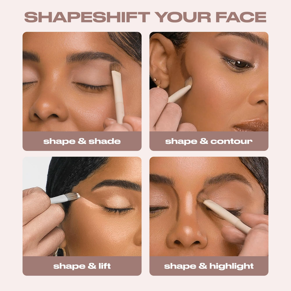 Urban Decay Naked Shaped Palette cream shades for base prep and smooth crease transitions.