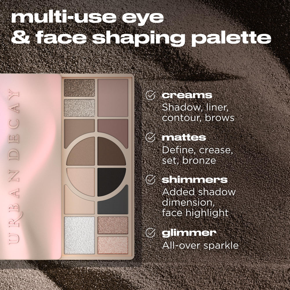 Urban Decay Naked Shaped Palette matte shades for building depth and contour.