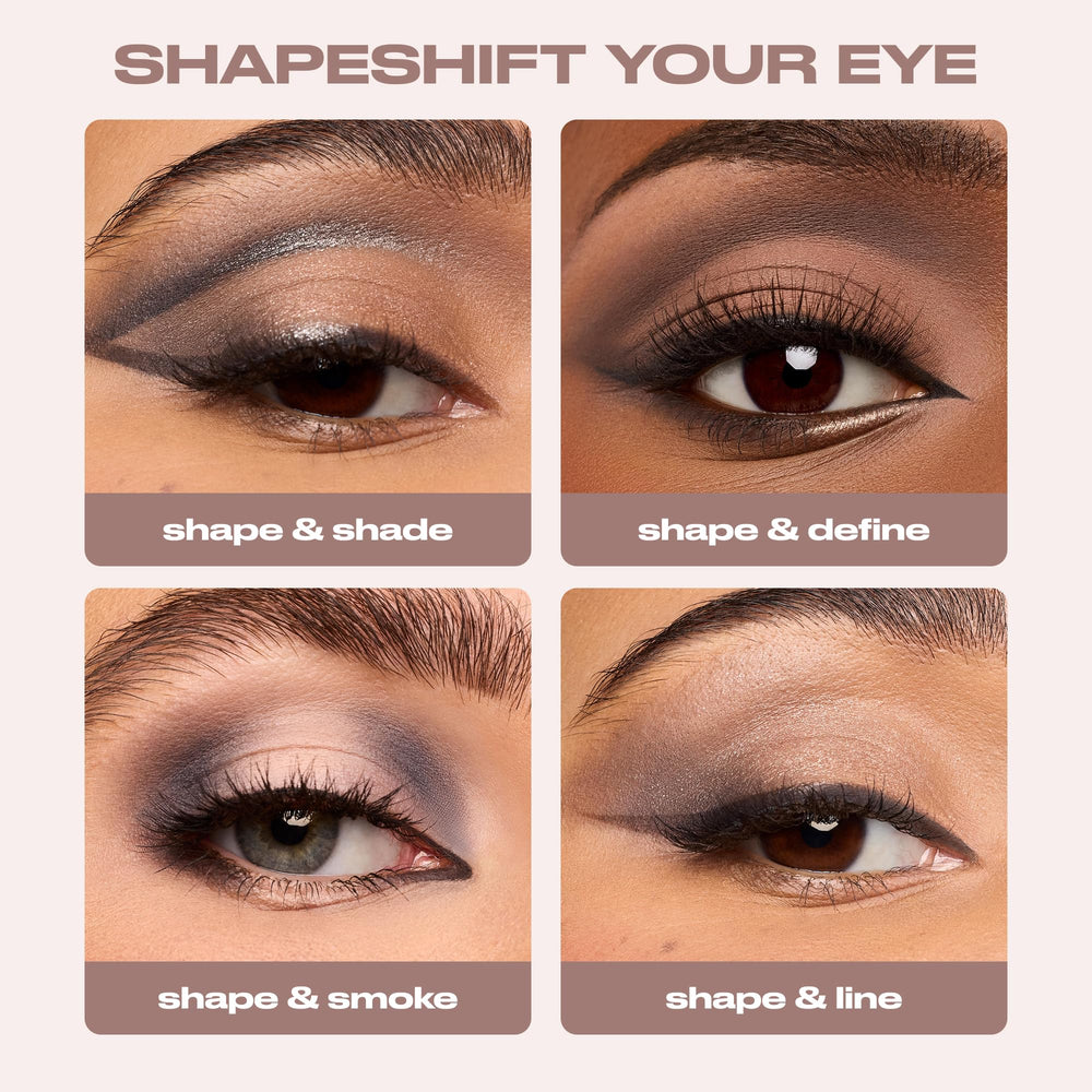 Urban Decay Naked Shaped Palette swatches reveal cool neutrals for seamless base and crease shading.