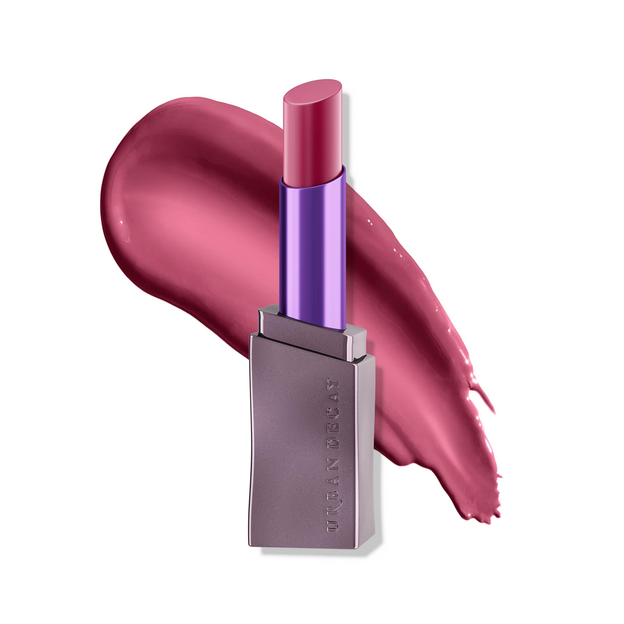 Urban Decay Vice Hydrating Lipstick Love Trap swatch showing moisturizing color for everyday wear