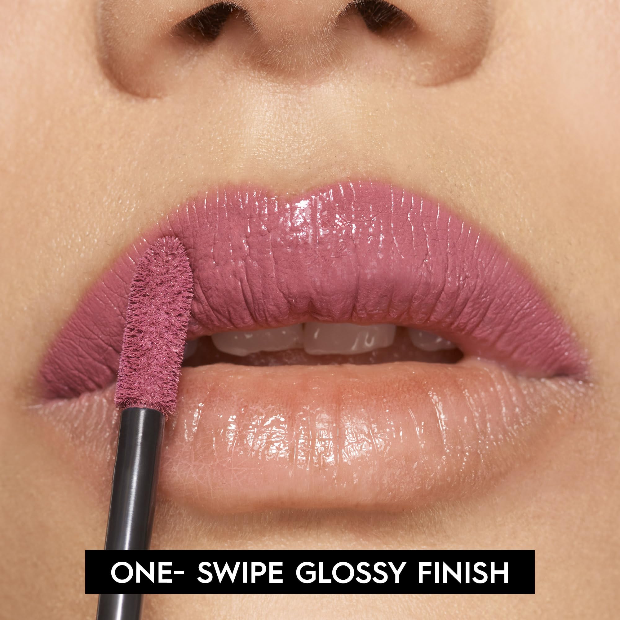 Urban Decay Vice Lip Bond 16hr wear close-up shows all-day color.