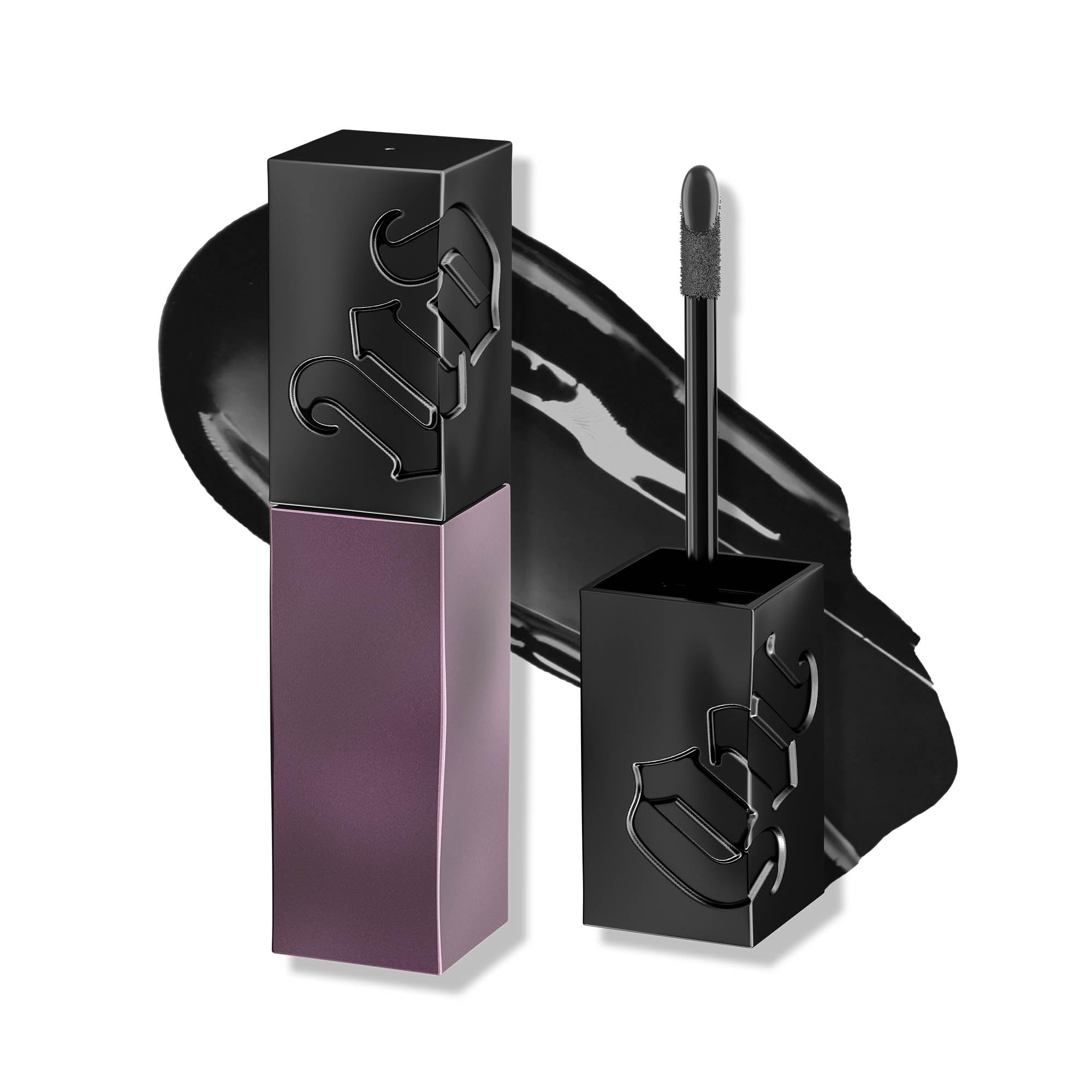 Urban Decay Vice Lip Bond Indie Sleaze swatches show rich, high-shine color.