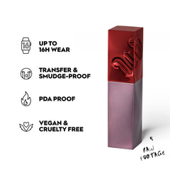 Urban Decay Vice Lip Bond Glossy Finish Merlot Red delivers instant shine and color.
