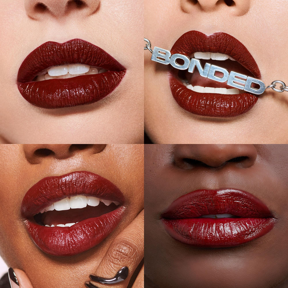 Urban Decay Vice Lip Bond Shake Before Use Merlot Red ensures proper formula activation.