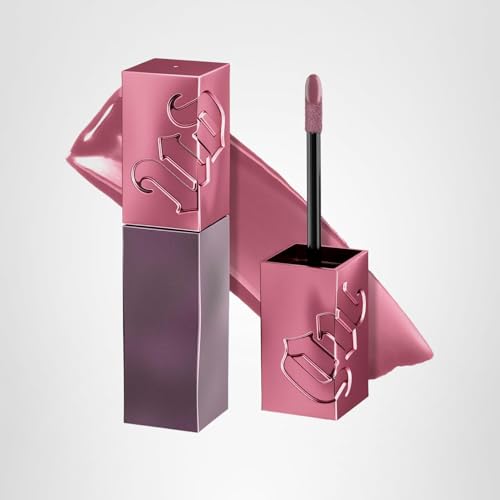 URBAN DECAY Vice Lip Bond Text 'Em swatch demonstrates nude everyday wear.
