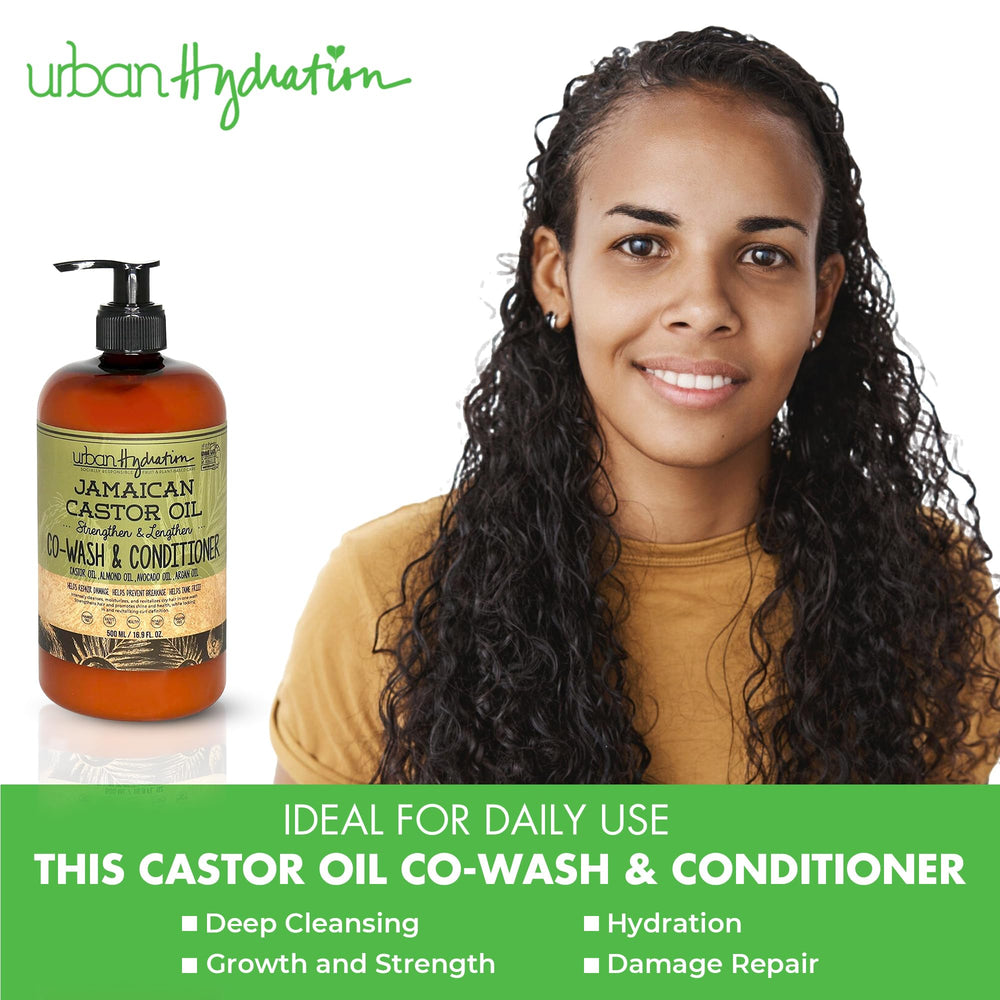 Urban Hydration conditioner tub close-up highlights hydrating care and strengthened strands.