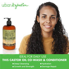 Urban Hydration conditioner tub close-up highlights hydrating care and strengthened strands.