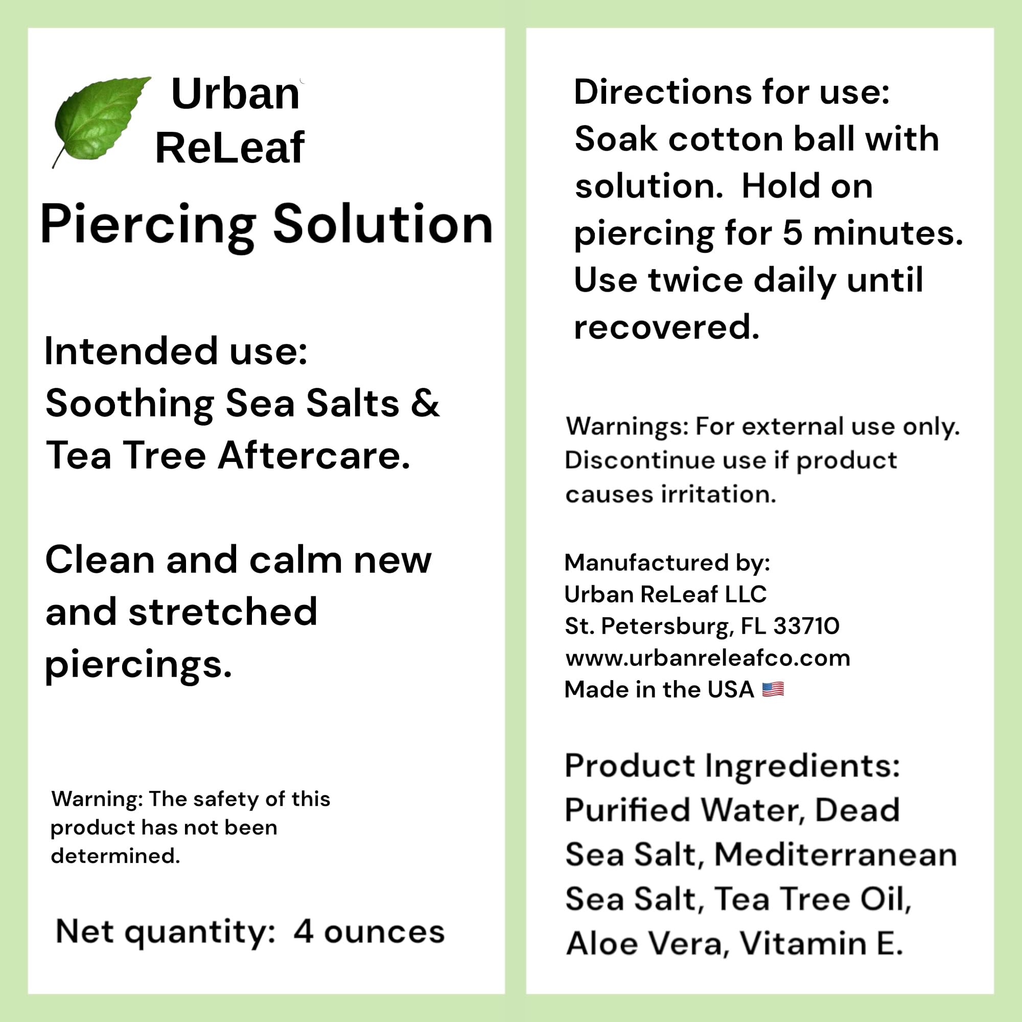 Urban ReLeaf Tea Tree Oil bottle image for quick recovery support.