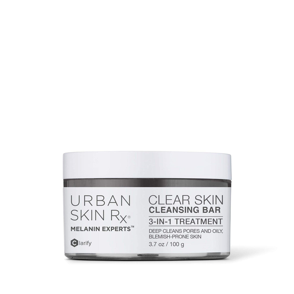 Urban Skin Rx Clear Skin Bar lather close-up for pore cleansing and oil control.