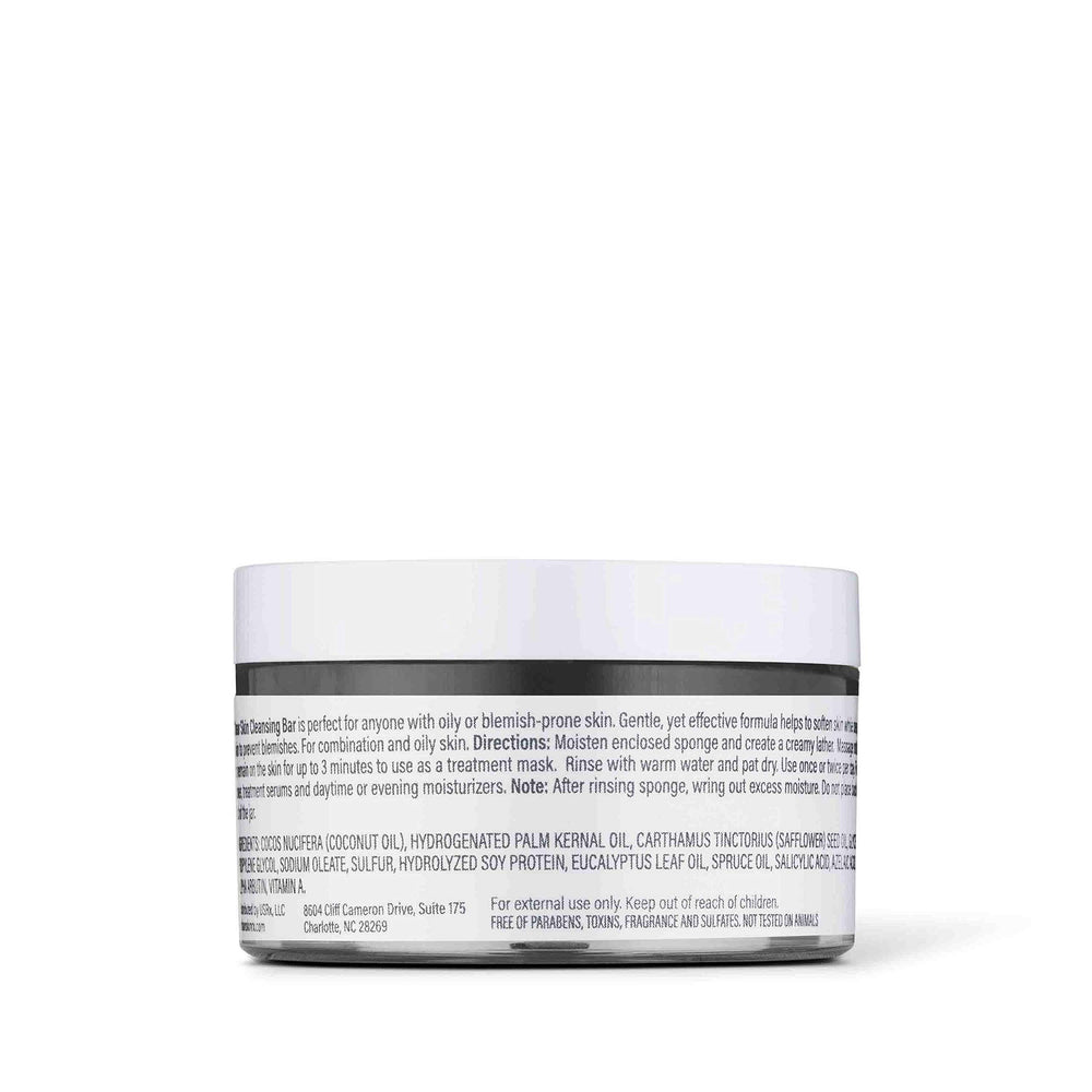 Urban Skin Rx Clear Skin Bar packaging display emphasizes 3-in-1 daily use.