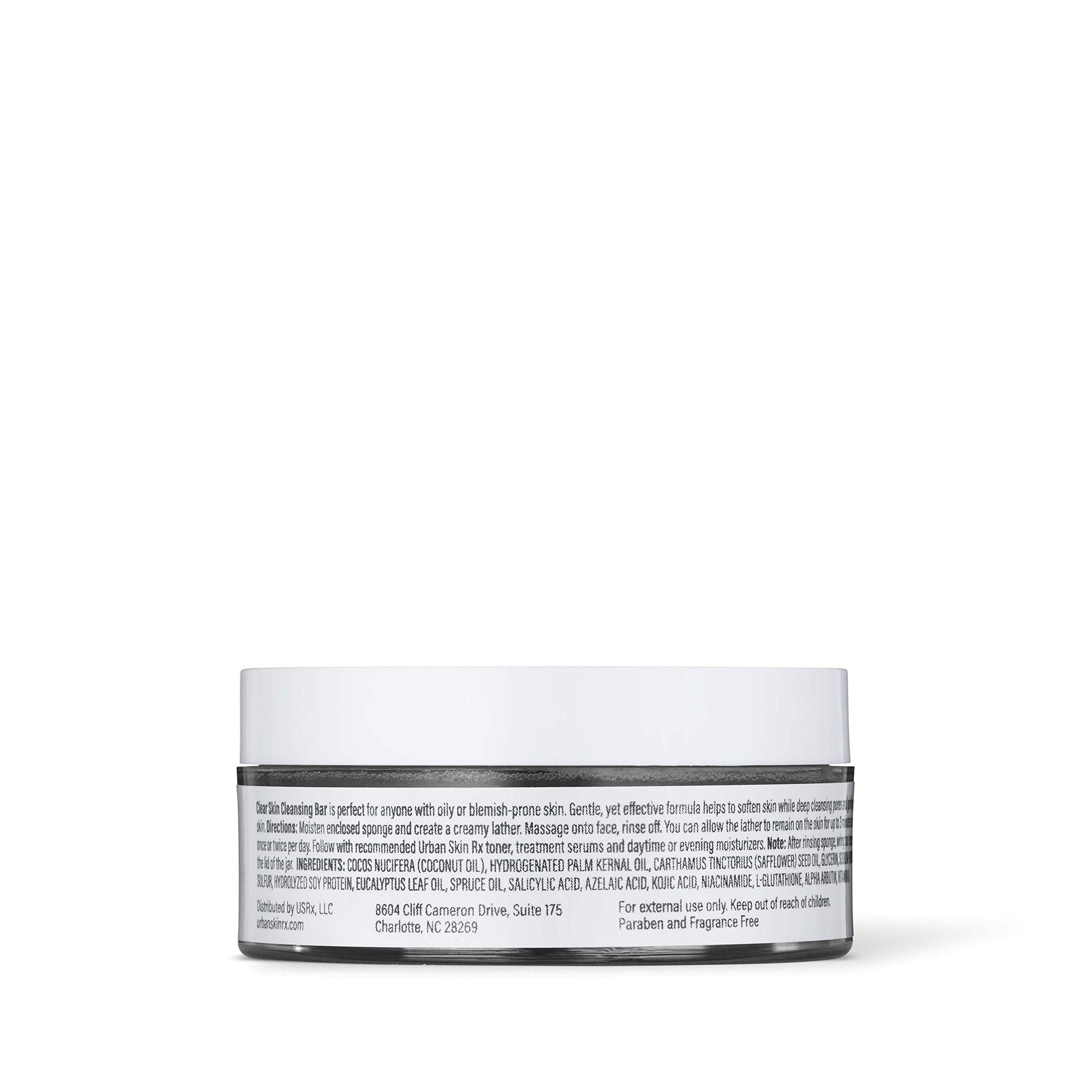 Urban Skin Rx Clear Skin bar on face as mask application for quick treatment