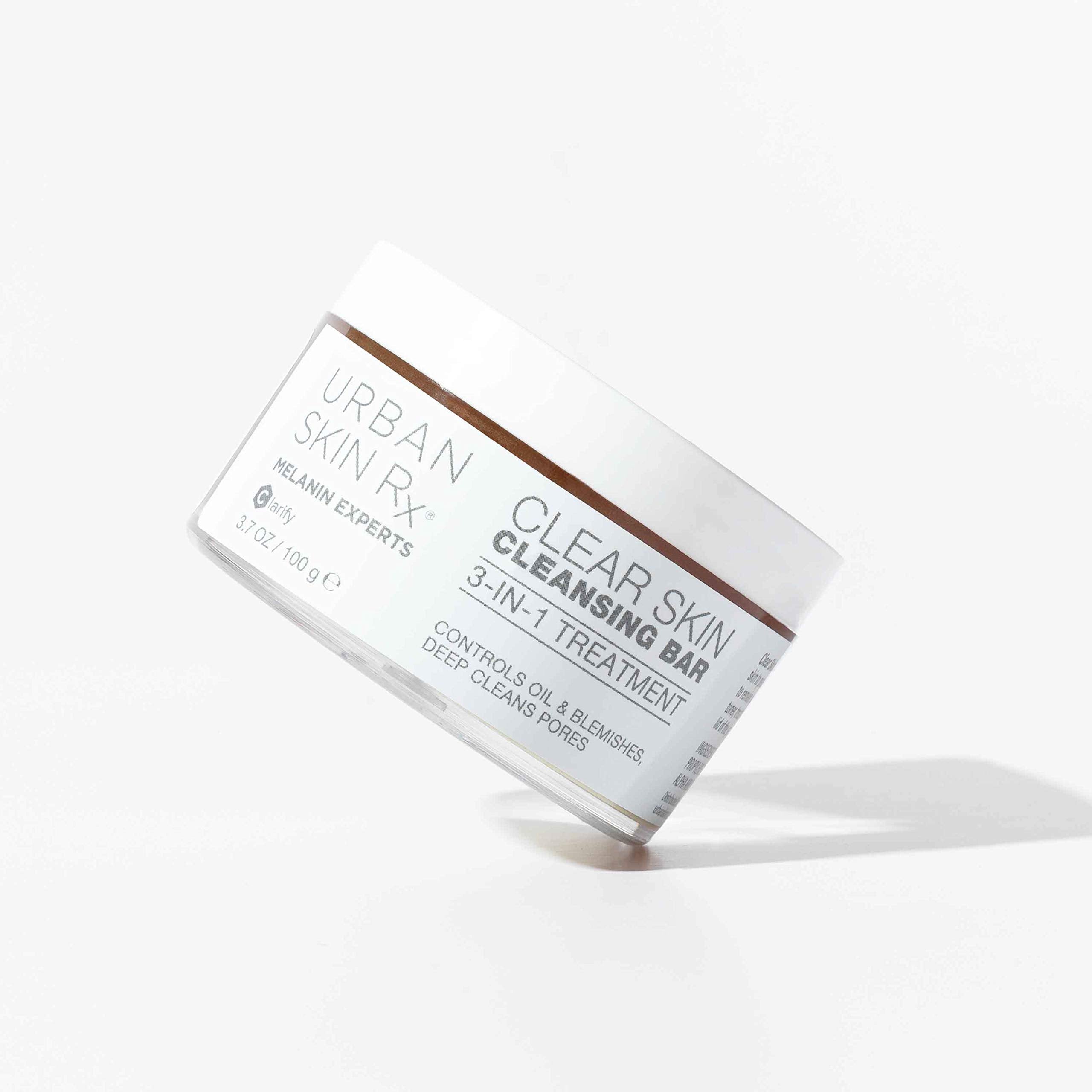Urban Skin Rx Clear Skin Bar wet lather close-up demonstrates easy cleansing.