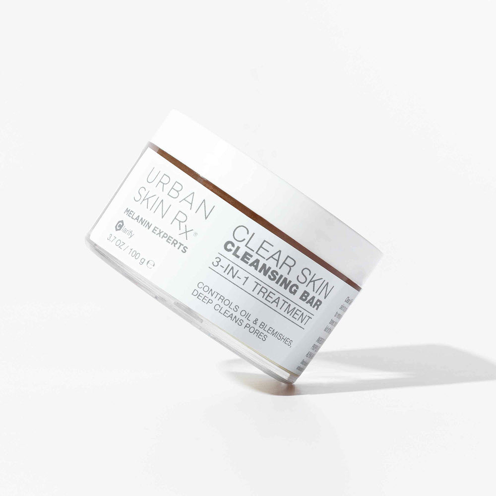 Urban Skin Rx Clear Skin Bar wet lather close-up demonstrates easy cleansing.