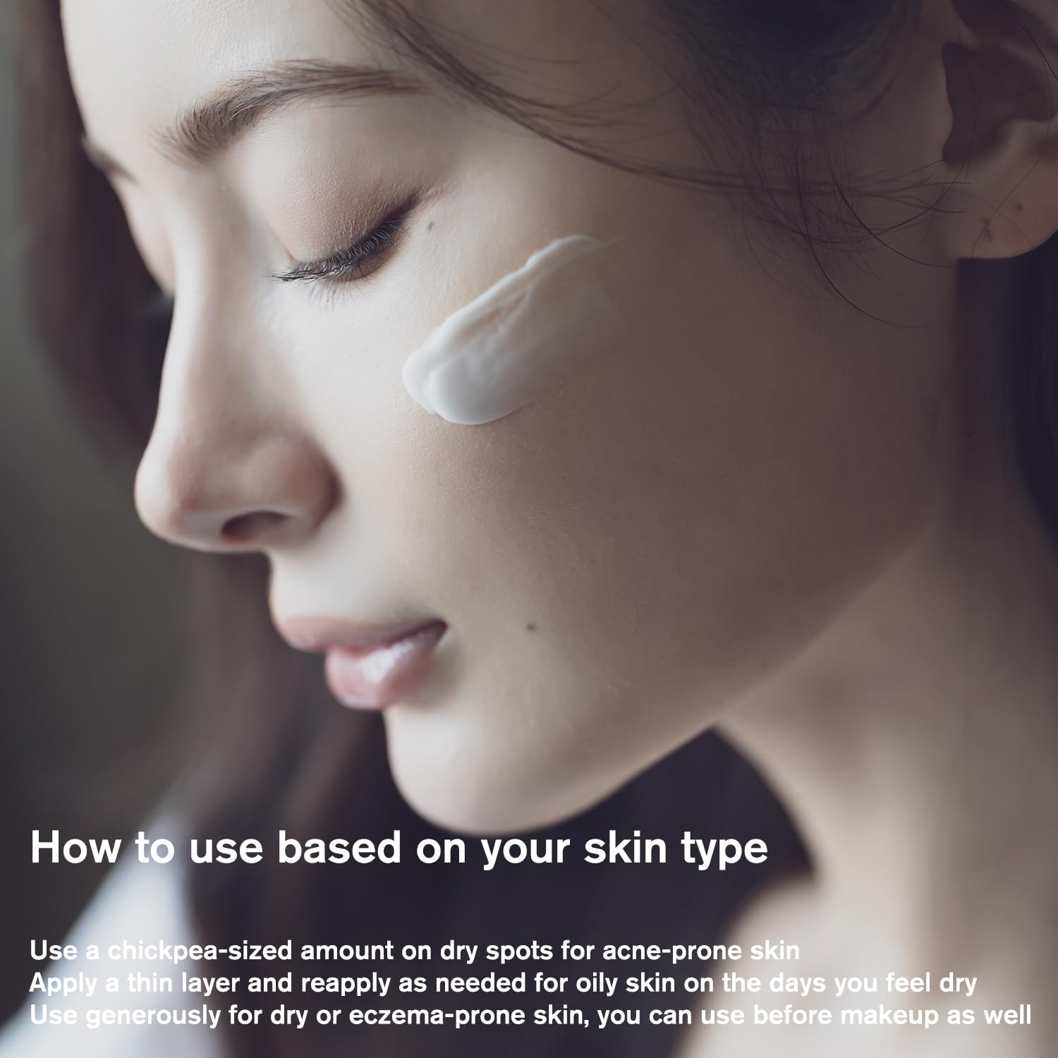 URBANAND Panthenol Relief Cream dispense indicating easy, non-sticky application