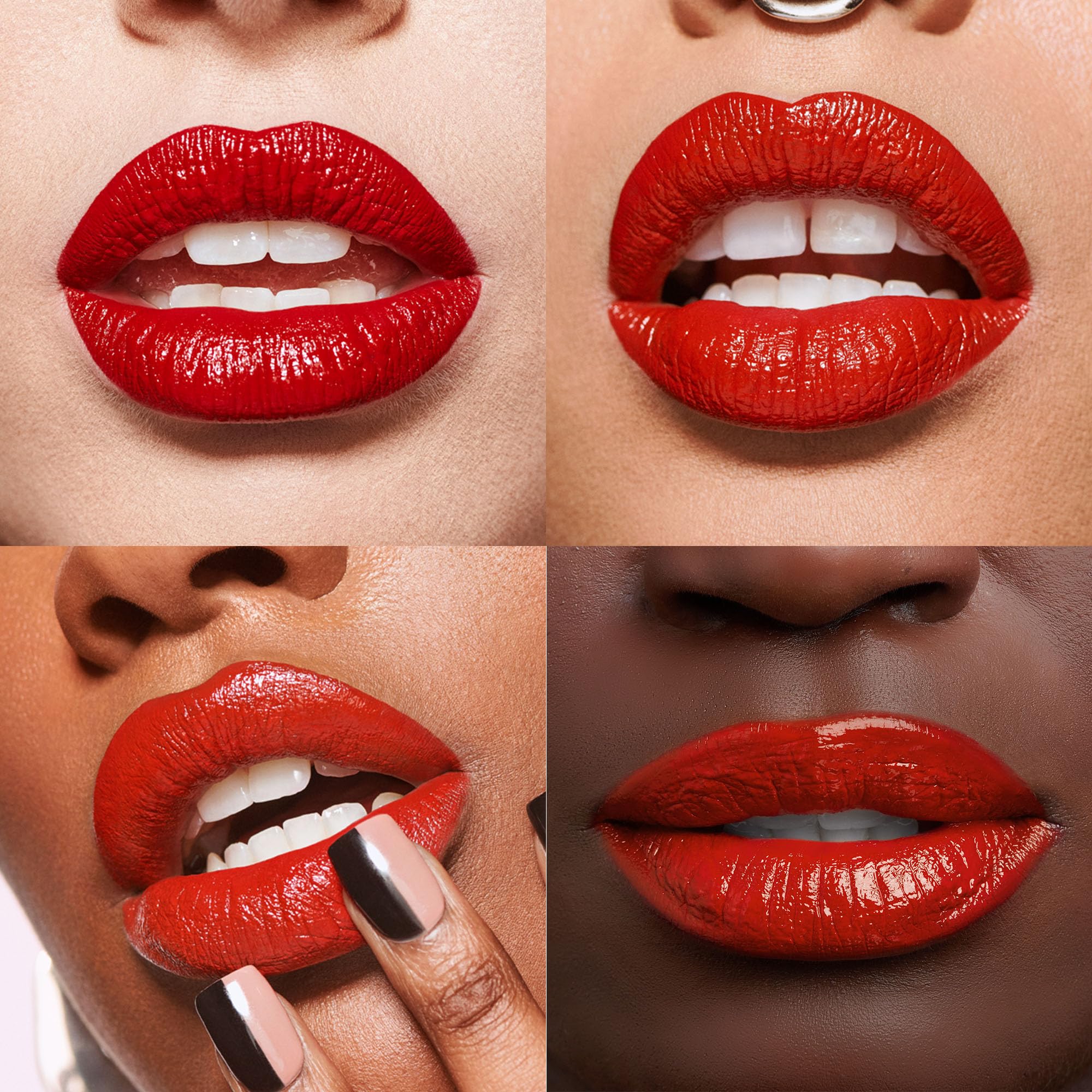 Urban Decay Vice Lip Bond Unbreakable application shot shows one-swipe color ease.