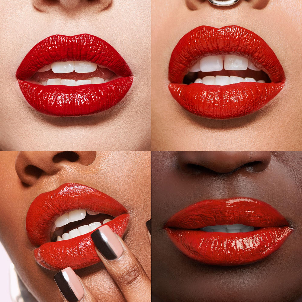 Urban Decay Vice Lip Bond Unbreakable application shot shows one-swipe color ease.