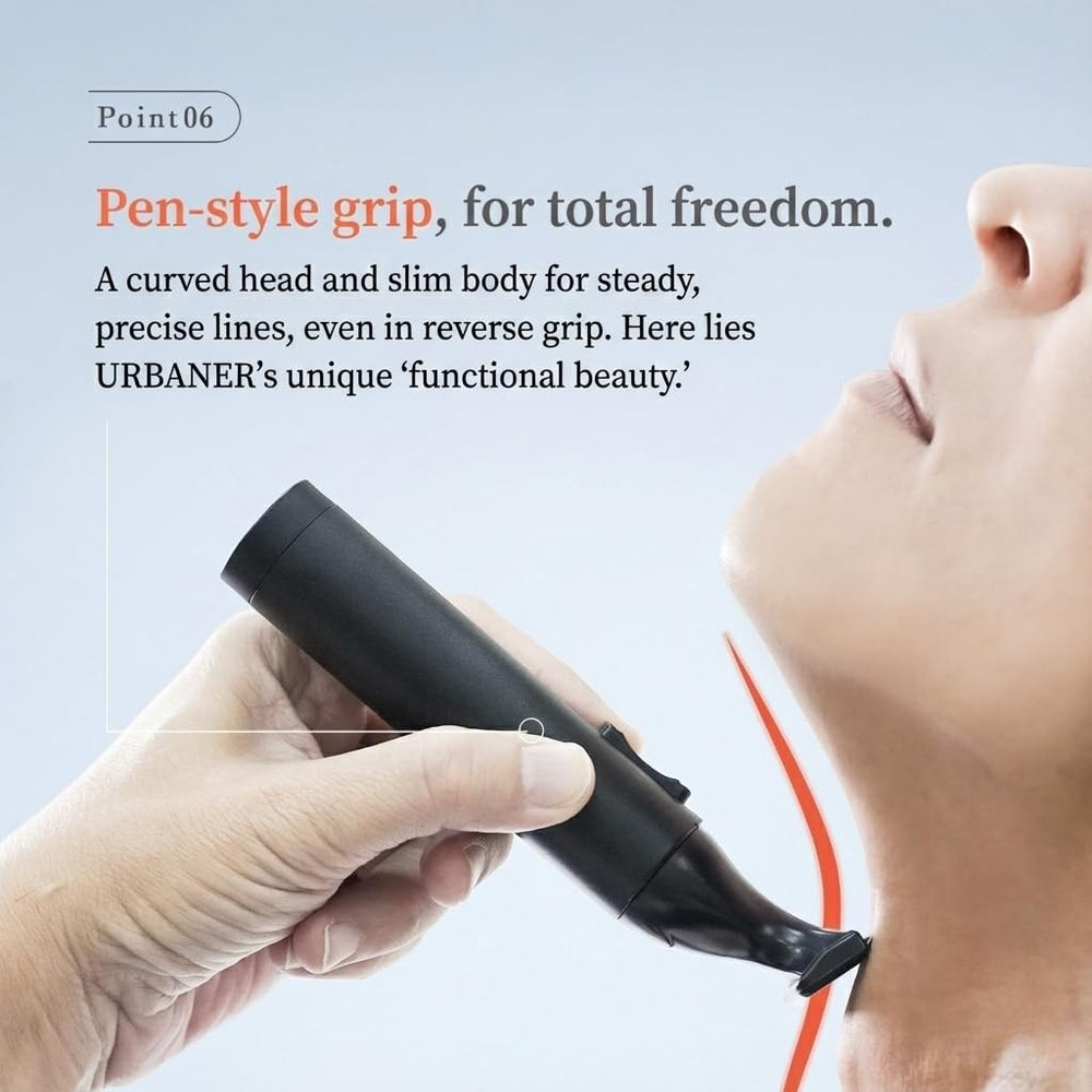 Urbaner Mustache Trimmer low-noise operation keeps grooming discreet.